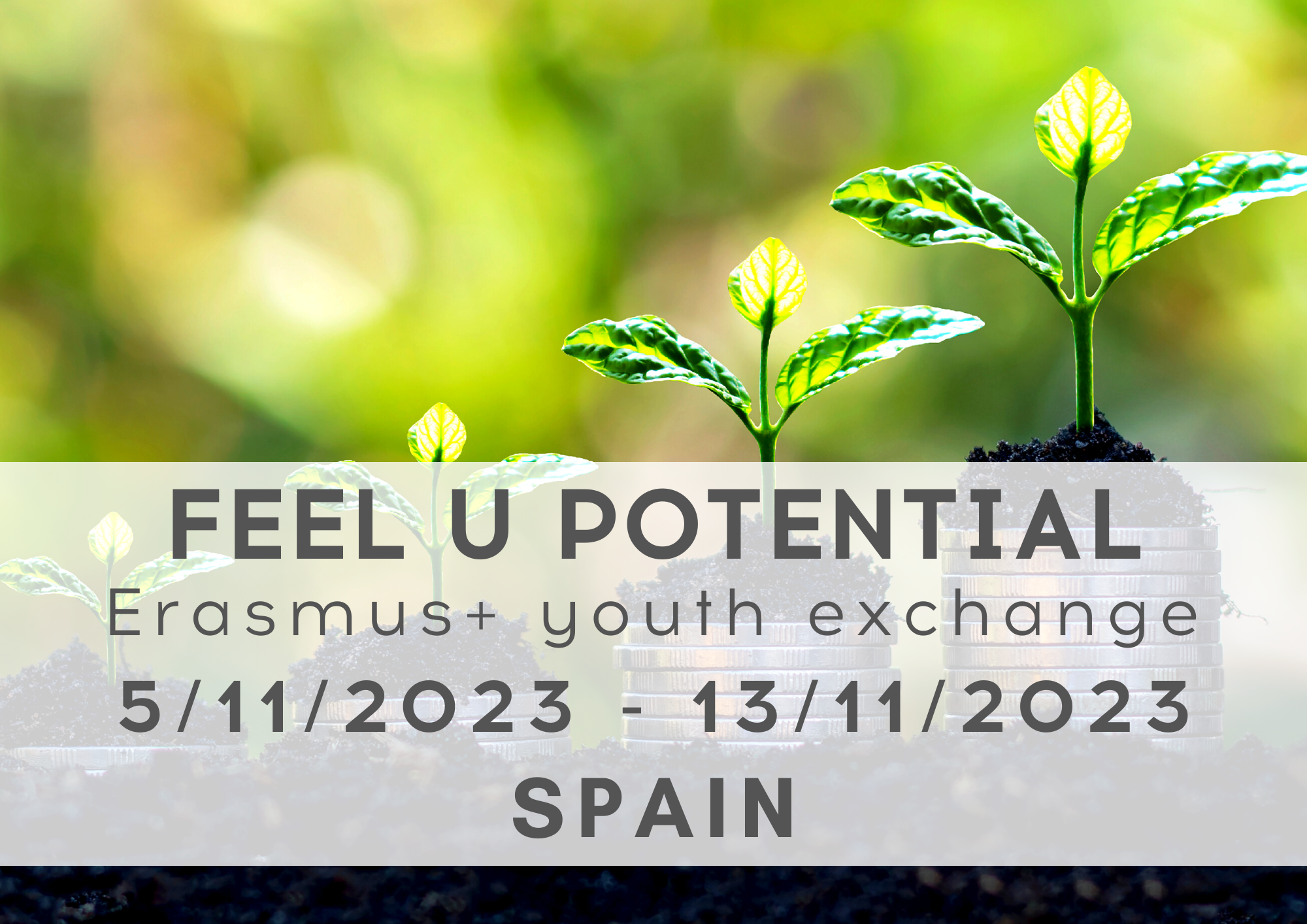 Erasmus+ Youth Exchange FEEL U POTENTIAL, 5-13 November 2023, Spain
